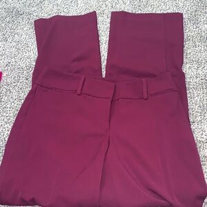 NWOT - Ann Taylor Loft - Burgundy Slacks - 2